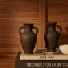 Set Tefare de 2 jarrones de terracota con acabado negro 18 cm / 18 cm en Negro - Jarrones, Uruguay | Kavehome, vista 2 de 6