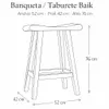 Banqueta / Taburete Baik - Butacas, banquetas y puffs, Uruguay | Casakos, vista 10 de 10