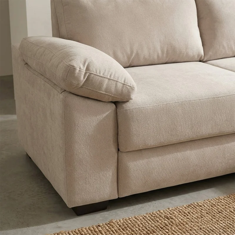 Rinconera Owen - Tela Microfibra - Chaise derecho - 12072 (Beige) en Beige - Sillones y sofás, Uruguay | Nyr, vista 6
