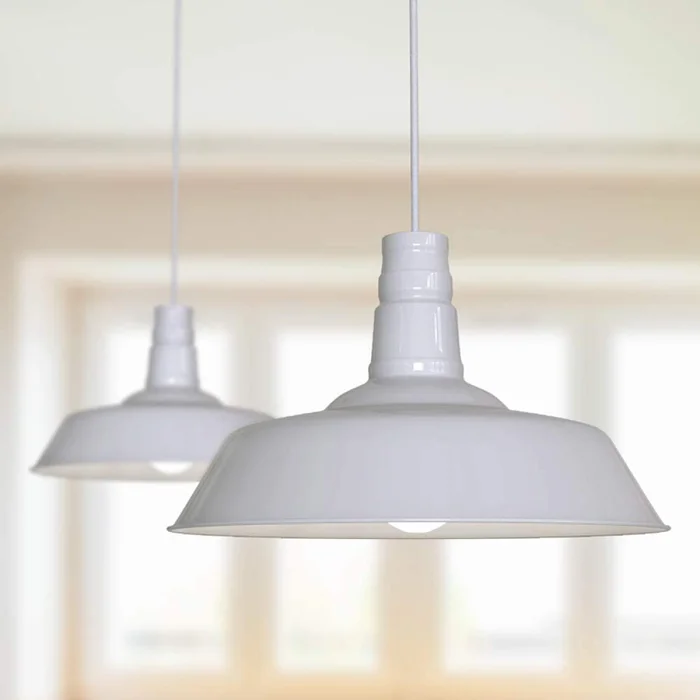 Lámpara Colgante Vintage Bell Blanco ø 36cm en Blanco - Lámparas colgantes, Uruguay | Serlux, vista 2