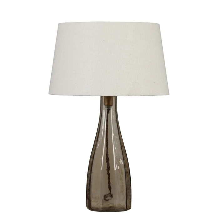 Lámpara De Mesa Bottle Vidrio Gris Gris en Gris - Lámparas de mesa, Uruguay | Divino