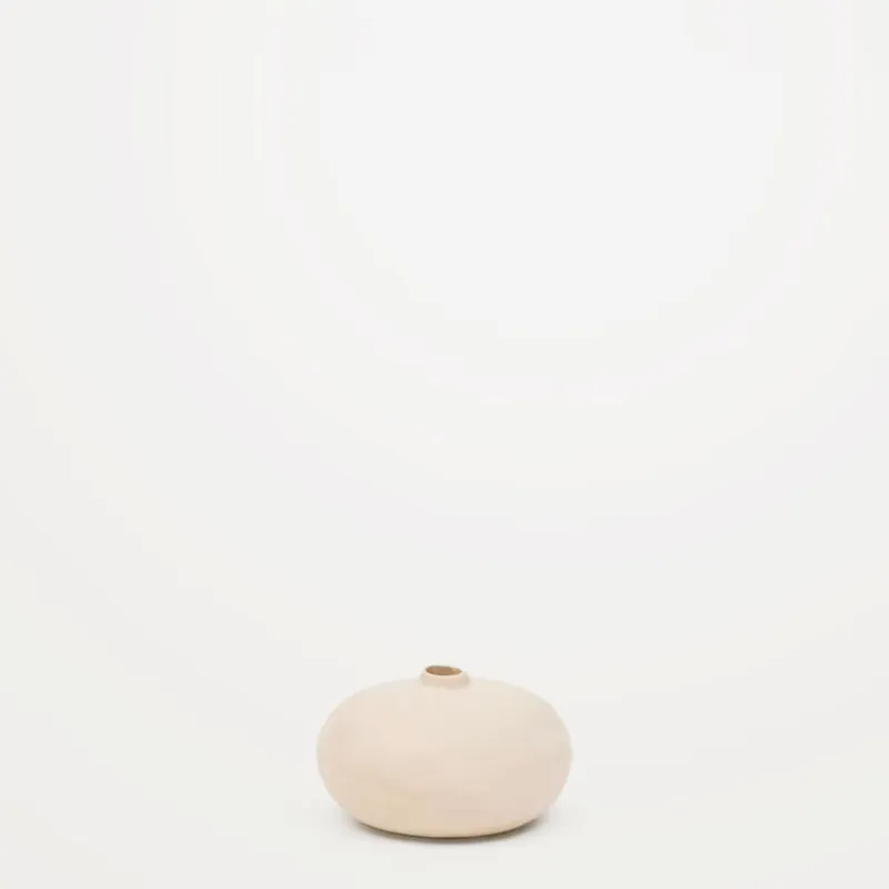 Jarrón de papel maché Nivala - 8,5cm en Blanco - Jarrones, Uruguay | Kavehome