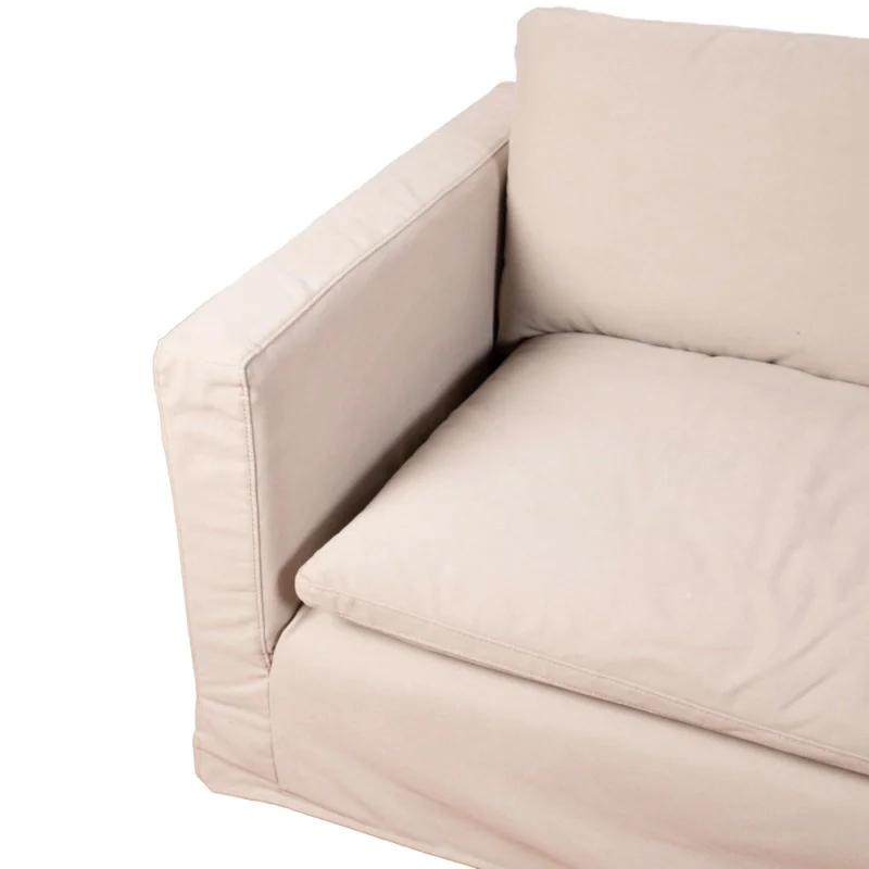 Sofá 3 Cuerpos Tela Natural-beige Nunu Beige en Beige - Sillones y sofás, Uruguay | Divino, vista 5