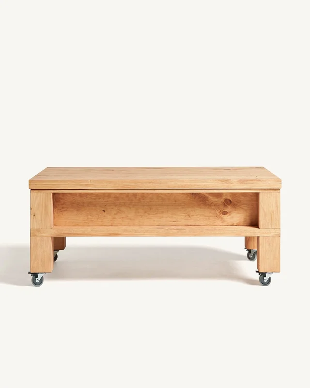Mesa elevable Meike en Madera natural - Mesas de living, Uruguay | Tree House Deco, vista 10