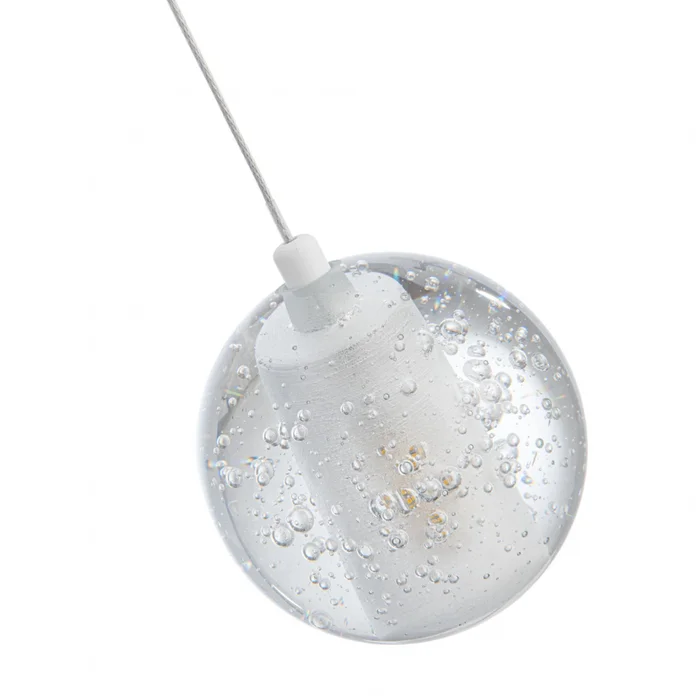 Colgante led esfera efecto flotante 5W en Blanco - Lámparas colgantes, Uruguay | Iluminica, vista 3