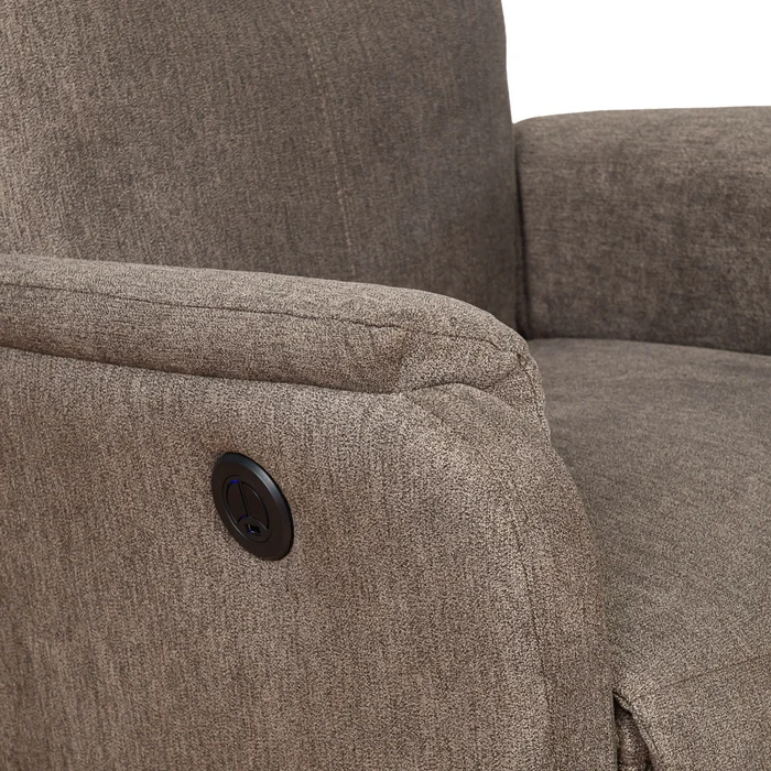 Sofá Reclinable Elétrico 1 Cuerpo Tela Natural-beige Homero Beige en Beige - Sillones y sofás, Uruguay | Divino, vista 5