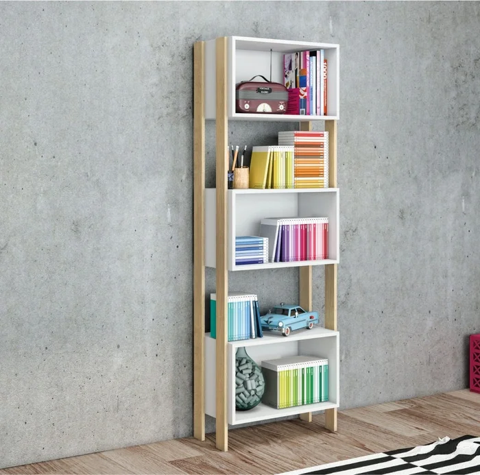 Biblioteca Estanterias Linea Retro Estantes Blanco Rt3093 en Blanco - Bibliotecas, Uruguay | Soy Hogar, vista 2