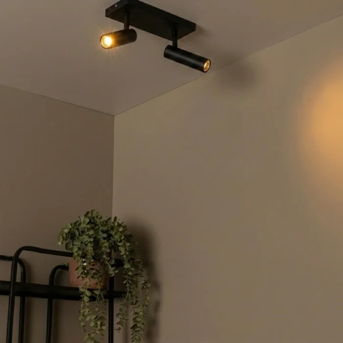 Luminaria Nano Madison Orientable de Adosar x2 Negro en Negro - Lámparas colgantes, Uruguay | Serlux, vista 5