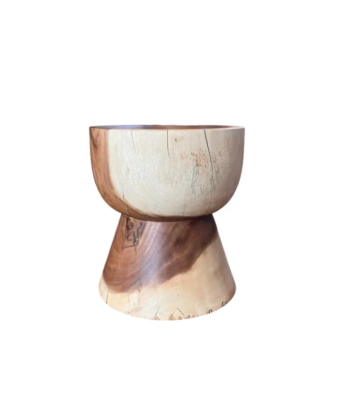 BANCO JIMBARAM 40DIAMx45CM H en Madera natural - Butacas, banquetas y puffs, Uruguay | Vinibel