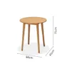 Mesa Redonda Exterior - Santorini - 66cm en Madera natural - Mesas de comedor, Uruguay | Ecowood, vista 5 de 5