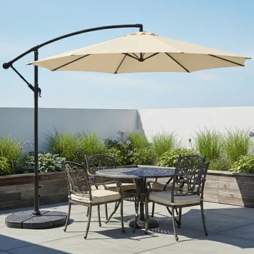 Sombrilla de Jardín 3.0m - Beige en Beige - Muebles para el exterior, Uruguay | Rústico Hogar
