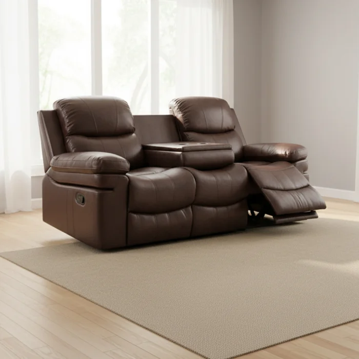 Sillón Reclinable 3 Cuerpos Pu Marron Mr2138 Choc. en CHOC. - Sillones y sofás, Uruguay | Divino