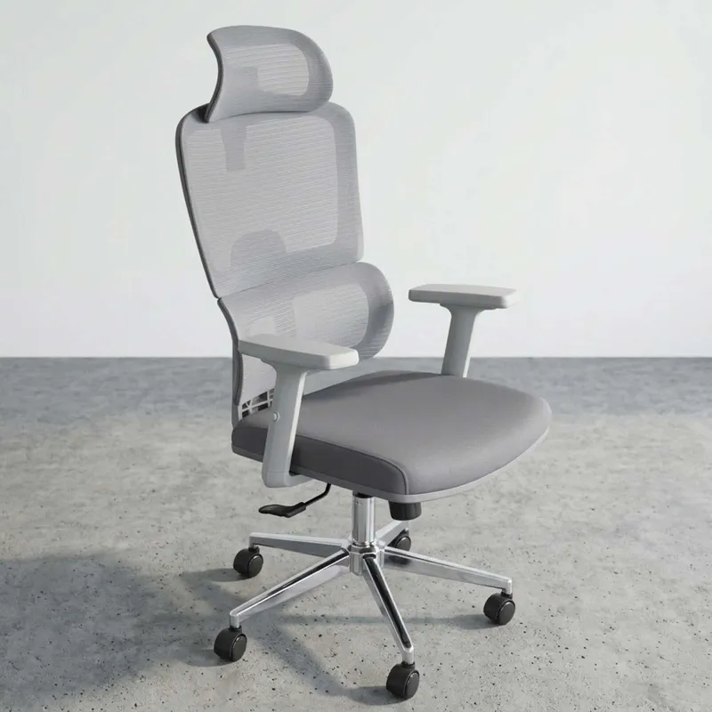 Silla De Oficina Malla Gris Aeris en Gris - Escritorios y sillas de escritorio, Uruguay | Divino