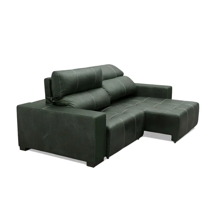 Sillón cama Madrid - 4 Cuerpos 100% Cuero - Verde en Marrón, Negro, Verde - Sillones y sofás, Uruguay | Rústico Hogar, vista 2