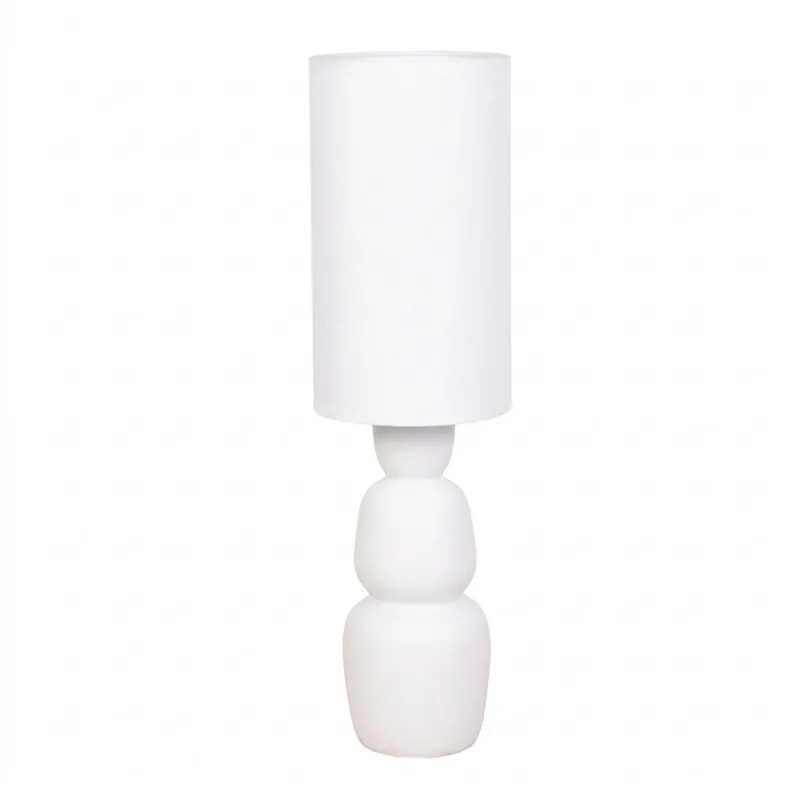 Lámpara De Pie Ceramica Blanco At25071 en Blanco - Lámparas de mesa, Uruguay | Divino