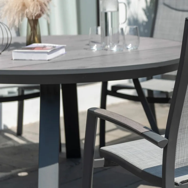 Mesa redonda de Patio Diámetro 141cm - Urbanite - Gris en Gris - Mesas de comedor, Uruguay | Ecowood, vista 4