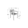 Silla de exterior AQUARIVA Gris - Sillas, Uruguay | Viasono, vista 5 de 5