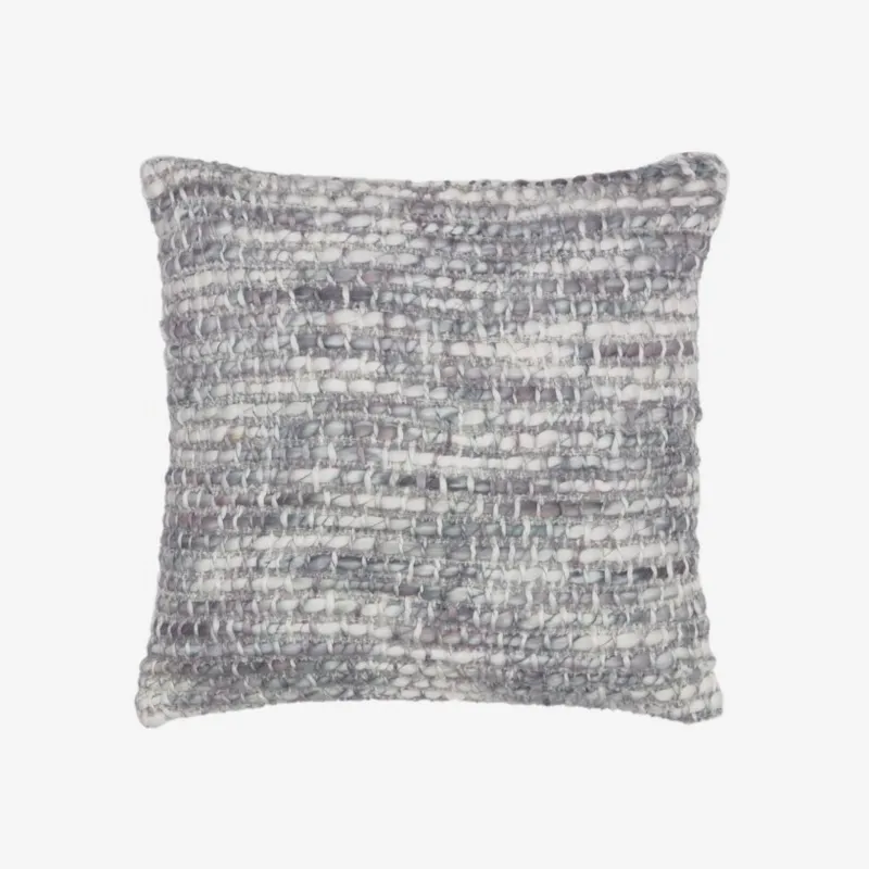 Almohadón Deyarina gris y blanco 45 x 45 cm en Multicolor - Textiles, Uruguay | Kavehome