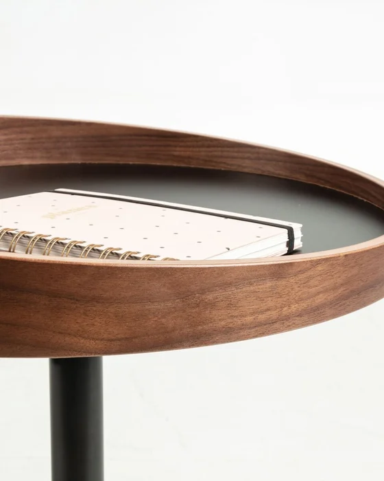Mesa auxiliar Kaori Ø 46 cm en Marrón - Mesas de arrimo, Uruguay | Kavehome, vista 3