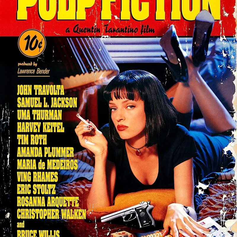 Pulp Fiction en Rojo - Láminas, Uruguay | Mara Estudio