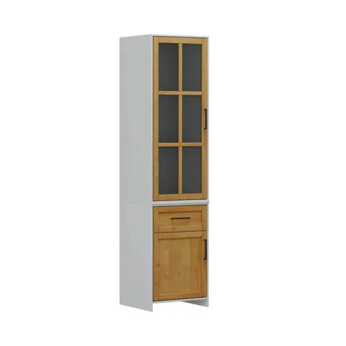 Cristalero 2 Puertas 1 Cajon - Linea Cristal en Blanco - Aparadores y recibidores, Uruguay | Rústico Hogar
