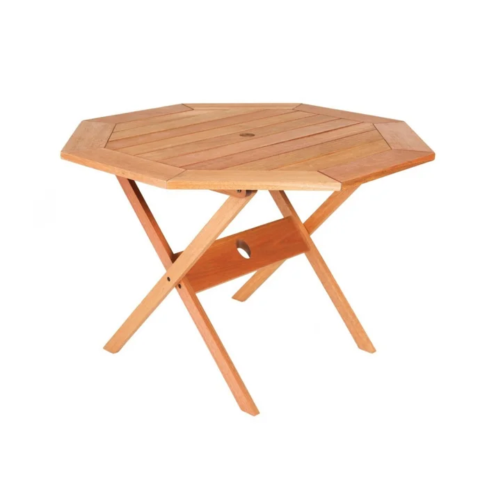 Conjunto 4 Sillas + Mesa Plegables para Patio - Ipanema en Madera natural - Muebles para el exterior, Uruguay | Rústico Hogar, vista 3