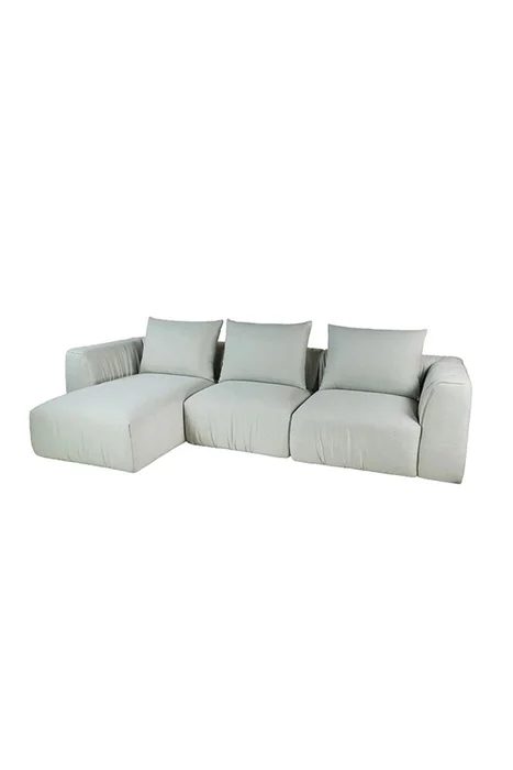 SOFA CORSO CHAISE LONGUE IZQUIERDO 296X105X80CM TELA GRIS CLARO - Sillones y sofás, Uruguay | Vinibel, vista 2