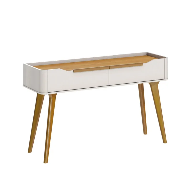 Mesa de Arrime Aparador AVC - Línea Nevada - Blanco/Natural en Blanco - Mesas de arrimo, Uruguay | Ecowood, vista 4