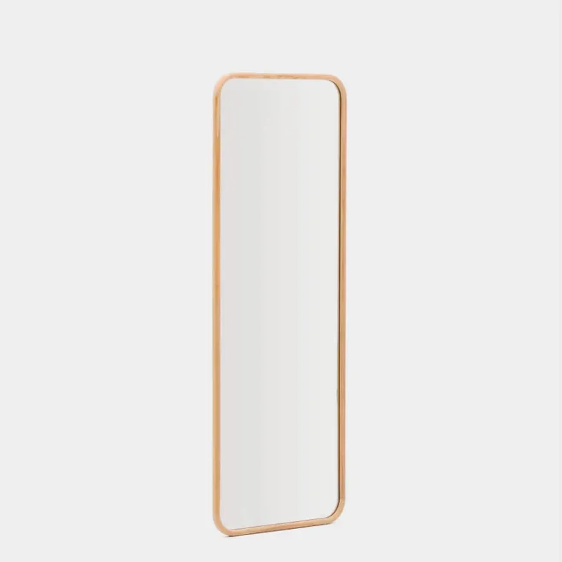 Espejo Milsa de madera de teca 54 x 154 cm FSC 100% en Madera natural - Espejos, Uruguay | Kavehome