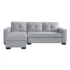 Sofá C/chaise Más De 4 Cuerpos Tela Gris Detroit en Gris - Sillones y sofás, Uruguay | Divino, vista 2 de 7