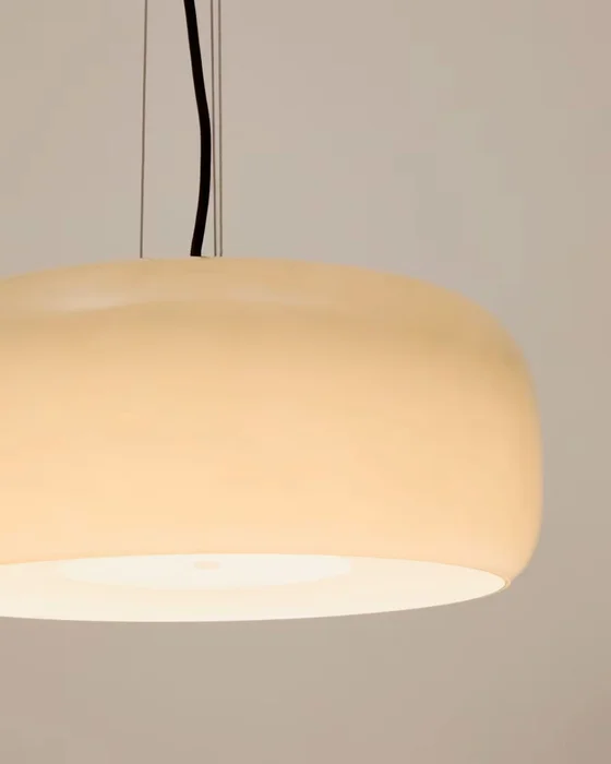 Lámpara de techo Reig de cristal - gris claro, Ø 38 cm en Naranja - Lámparas colgantes, Uruguay | Kavehome, vista 4