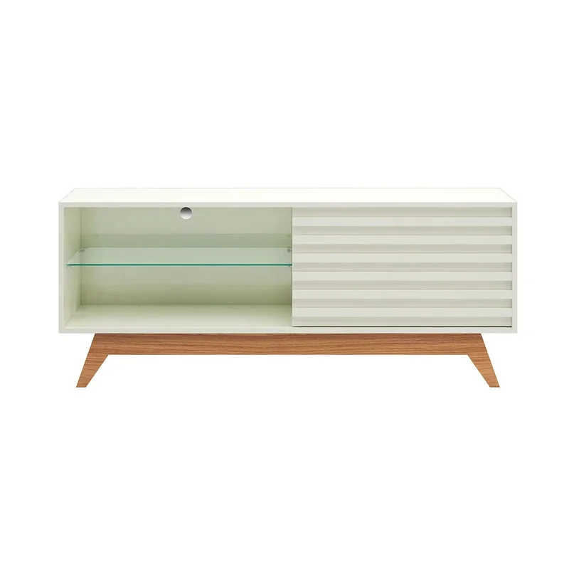 RACK BRISA 140CM - 100% MDF en Blanco - Muebles para TV, Uruguay | Balton, vista 4