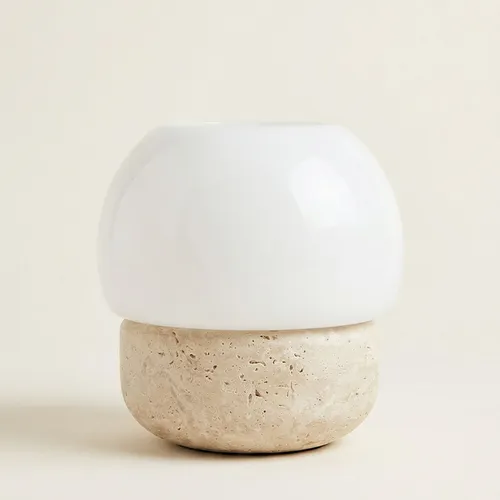 LÁMPARA HONGUITO TRAVERTINO en Multicolor - Lámparas de mesa, Uruguay | Cabana