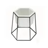 MACETA CERAMICA HEXA C/BASE D17x20CM BLANCO/NEGRO en Multicolor - Macetas, Uruguay | Koz, vista 1 de 4