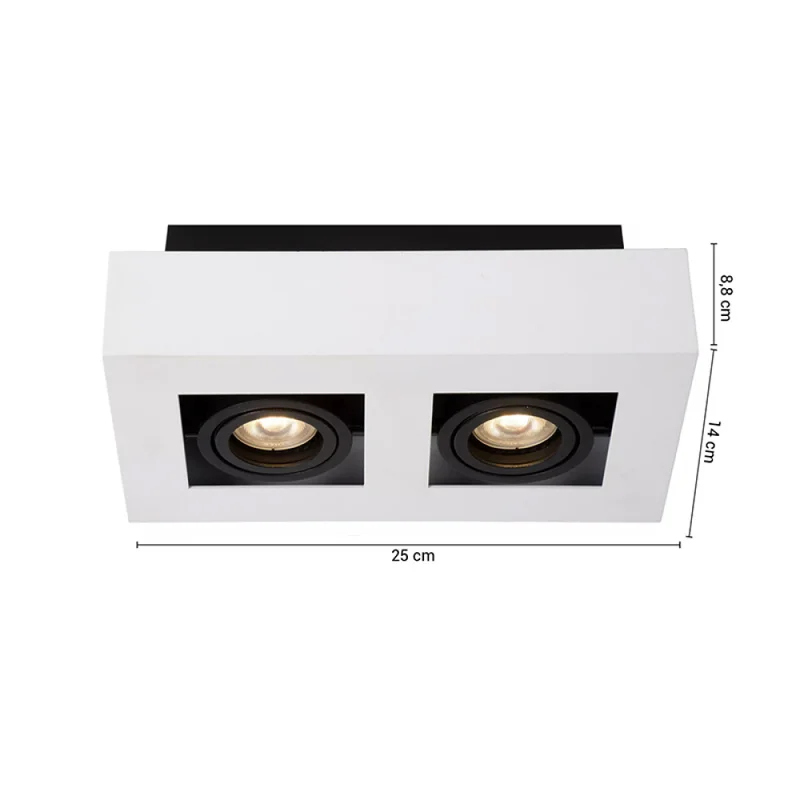 Lámpara de Techo Walle 2 Blanco en Blanco - Lámparas colgantes, Uruguay | Serlux, vista 5
