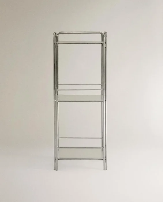 MUEBLE ALMACENAJE ACERO Y VIDRIO en Plateado - Aparadores y recibidores, Uruguay | Zara Home, vista 3