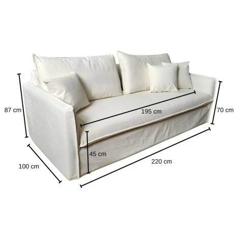 Sillon 3 cuerpos Jeff en Beige - Sillones y sofás, Uruguay | La Cueva Muebles, vista 11