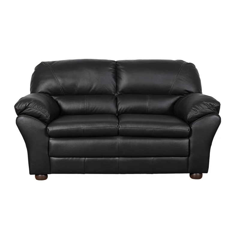 Sillón 2 Cuerpos Cuero Negro Florencia en Negro - Sillones y sofás, Uruguay | Divino, vista 4