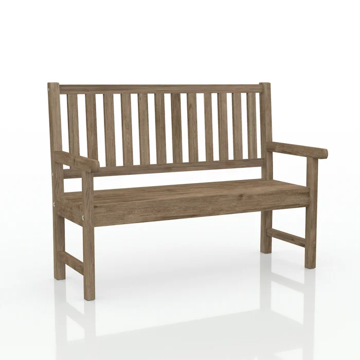 BANCO DE JARDIN MADERA EUCALIPTO 2 LUGARES VEGAS en Marrón - Muebles para el exterior, Uruguay | Alfa Ventas, vista 2