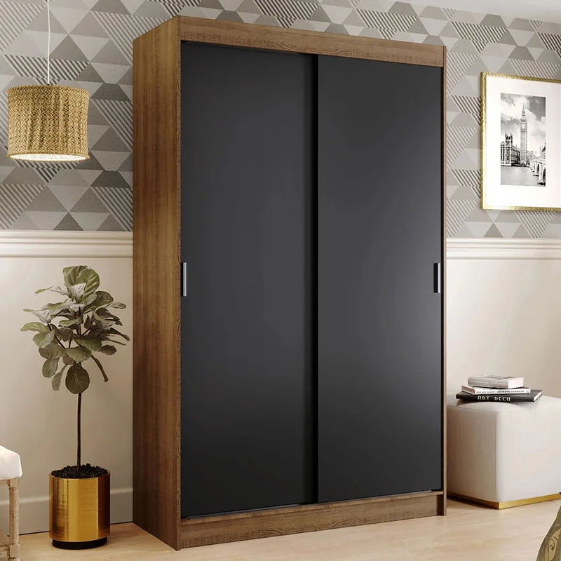 Ropero Placar Tokyo de 2 puertas corredizas en Negro - Roperos y placares, Uruguay | Balton, vista 7