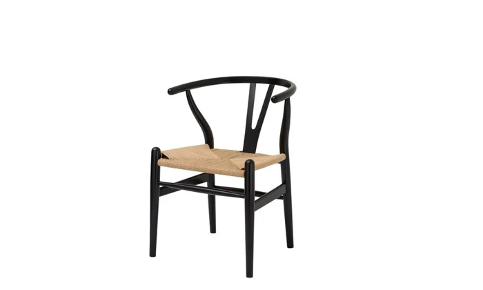 Silla WISHBONE en Madera - Negro en Negro - Sillas, Uruguay | Finkel