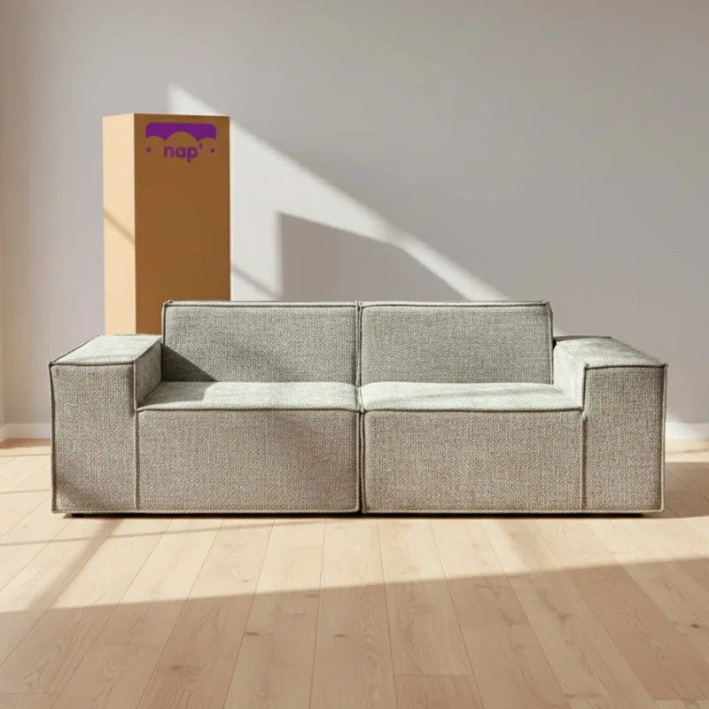 Sofá Modular 3 Cuerpos Espuma Natural-beige Luna Beige en Beige - Sillones y sofás, Uruguay | Divino