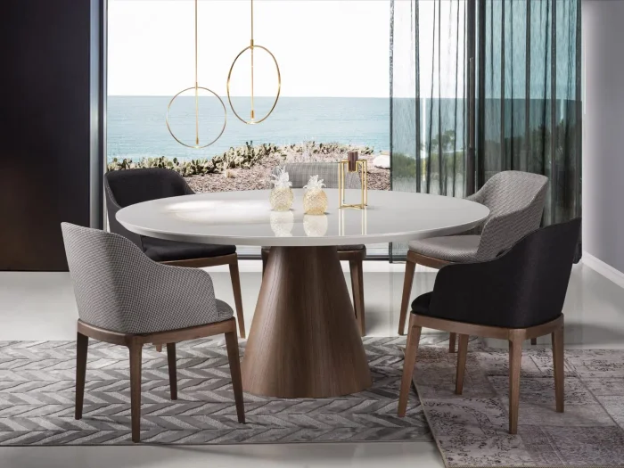 Mesa Aqua en freijo o vidrio - Mesas de comedor, Uruguay | Arquetipo, vista 3