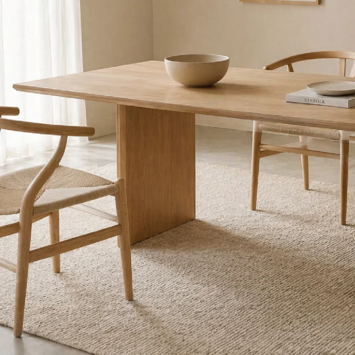 Mesa de Comedor Wood 01 en Madera natural - Mesas de comedor, Uruguay | Samic, vista 2