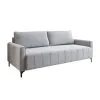 Sofa 3 Cuerpos Tapizado Tela Terciopelo Patas Metalicas en Gris - Sillones y sofás, Uruguay | Soy Hogar, vista 2 de 6