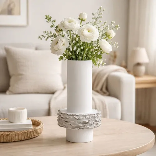 FLORERO ONDAS III Blanco - Decoración, Uruguay | Viasono