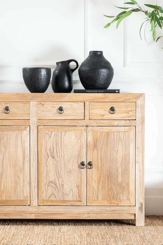 APARADOR DE OLMO MACIZO - 1.50 MTS en Madera natural - Bibliotecas, Uruguay | La Iberica, vista 7