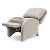 POLTRONA RECLINABLE MANUAL - TELA RUSTICA COLOR ARENA OSCURA en Beige - Butacas, banquetas y puffs, Uruguay | Champagne Home, vista 3 de 3