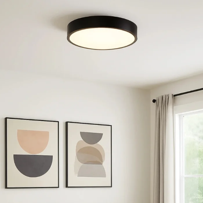 Plafon LED Redondo Philly 50 CM Negro en Negro - Lámparas colgantes, Uruguay | Unilux, vista 3