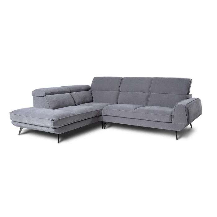 Rinconera Versatile - Tela Microfibra - Chaise Izquierdo - 6686-7 Gris en Gris - Sillones y sofás, Uruguay | NYR, vista 3